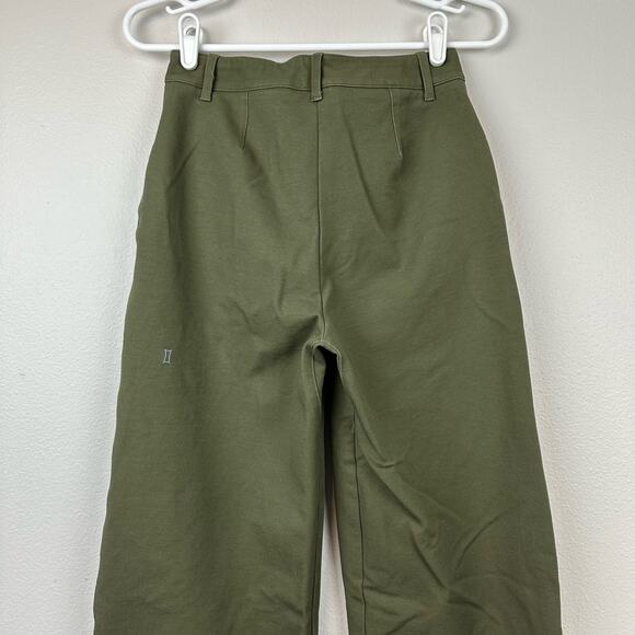 Kit and Ace Aspen Wide Leg Pants 2 Army Green - Picture 6 of 14